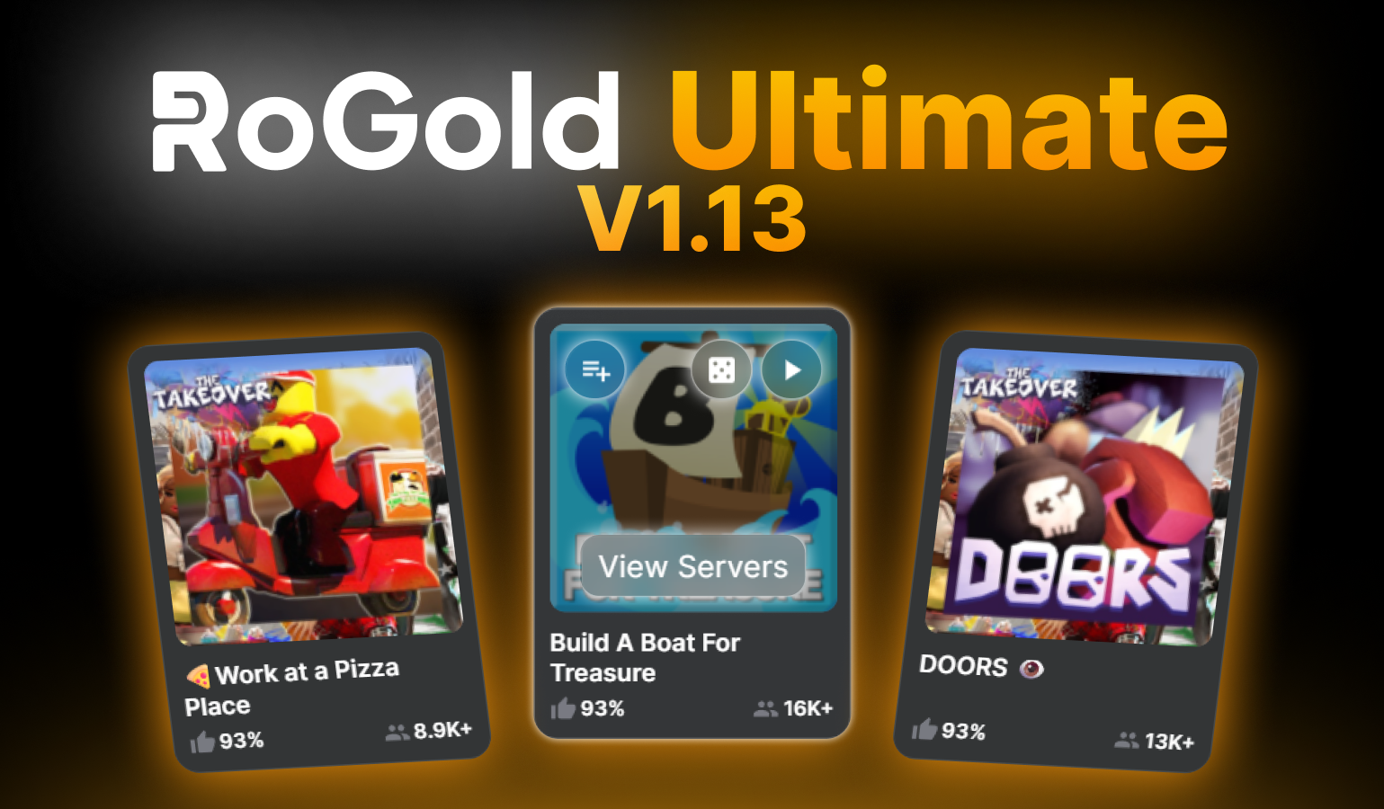 RoGold Ultimate v1.13 - Redesigned Game Cards